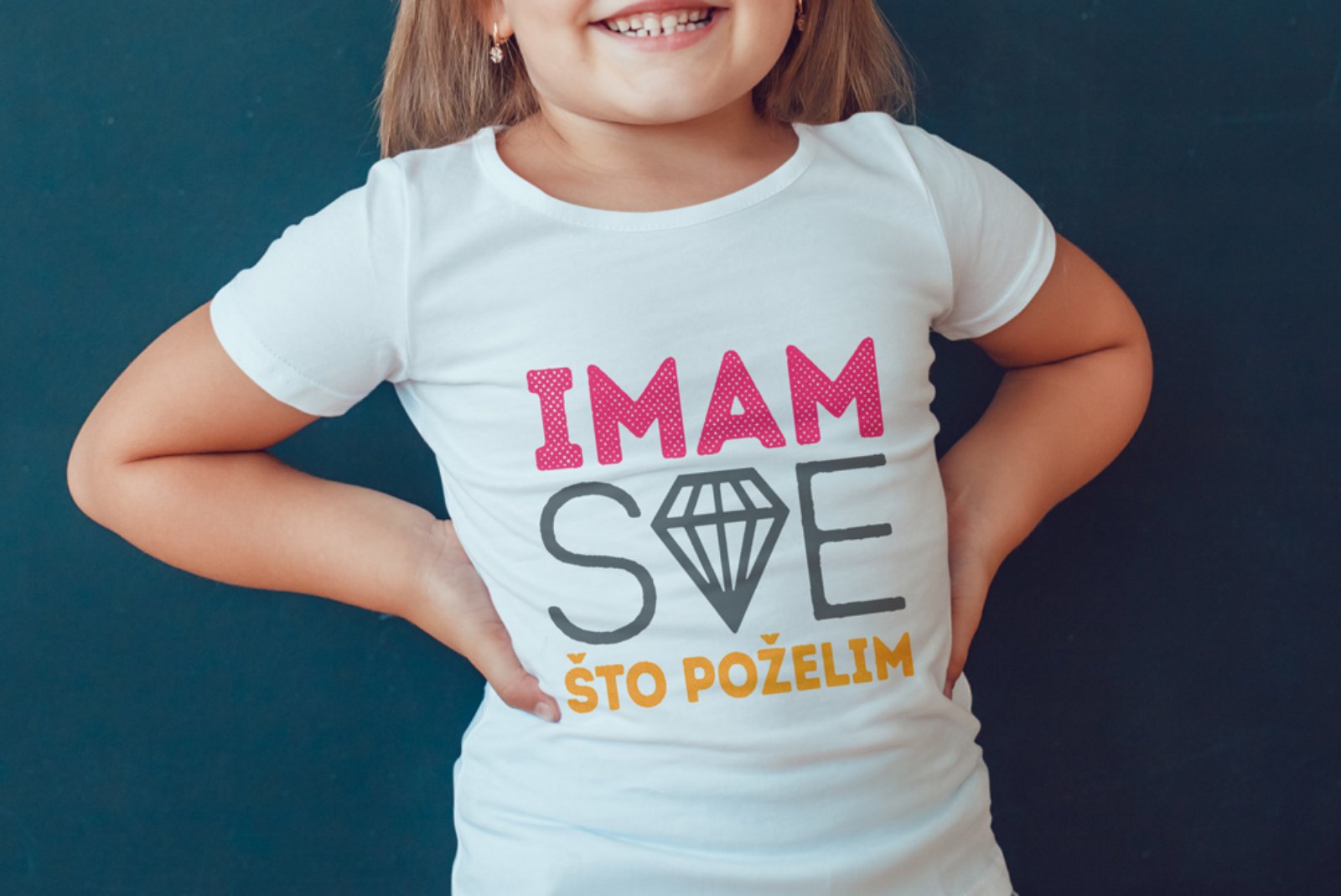 T shirt majica za djecu Imam sve što poželim Magaza ba