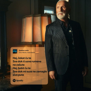 𝐏𝐣𝐞𝐬𝐦𝐚 𝐝𝐚𝐧𝐚 - 'Godino vrela'☀️(album '𝐌𝐢')

Hej, ljubit ću te
Sve dok mi suze ne zamagle 
Sive pute

#dinomerlin #dinomerlinofficial #svijetmagaze #mi #godinovrela