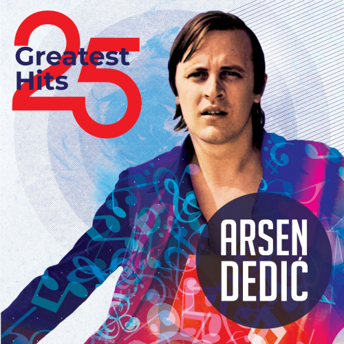 Omot albuma "25 Greatest Hits" čuvenog hrvatskog skladatelja, književnika, pjesnika i kantautora Arsena Dedića čije grafičko rješenje potpisuje Iva Vianello (Črčke) na osnovu fotografija iz arhive Croatia Recordsa.