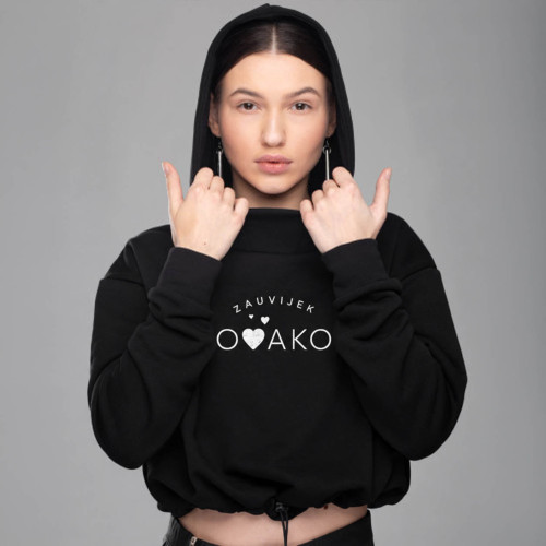  Kratka dukserica (Crop Top Hoodie)