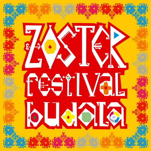 Omot albuma "Festival budala" album bosanskohercegovačkog raggae sastava "Zoster" čiji dizajn potpisuje grafički dizajner i muzičar Vedran Mujagić na osnovu ilustracija Maje Rubinić.