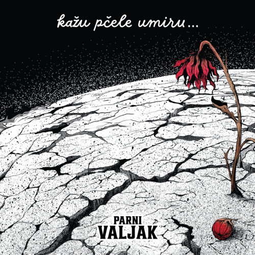 Omot albuma grupe Parni valjak prikazuje crno-bijelu fotografiju ispucale zemlje, na kojoj se ističe crveni cvijet koji vene.