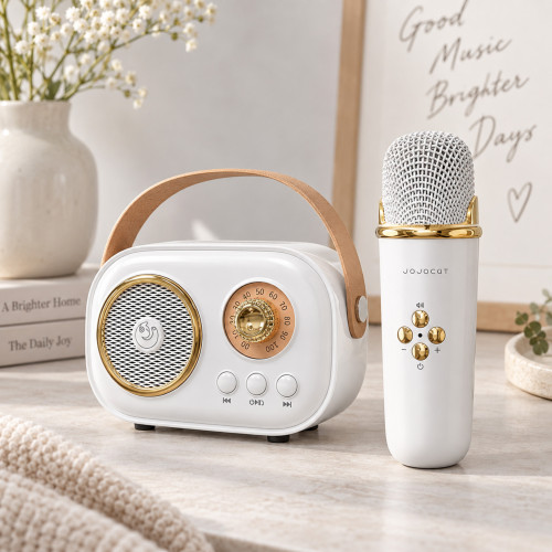  Mini karaoke radio s mikrofonom