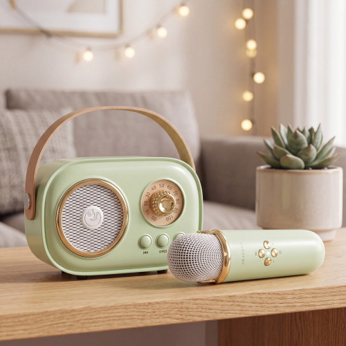 Nepoznato Mini karaoke radio s mikrofonom